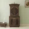 Rudralaya Teak Wood Pooja Mandap with Door (Wenge)