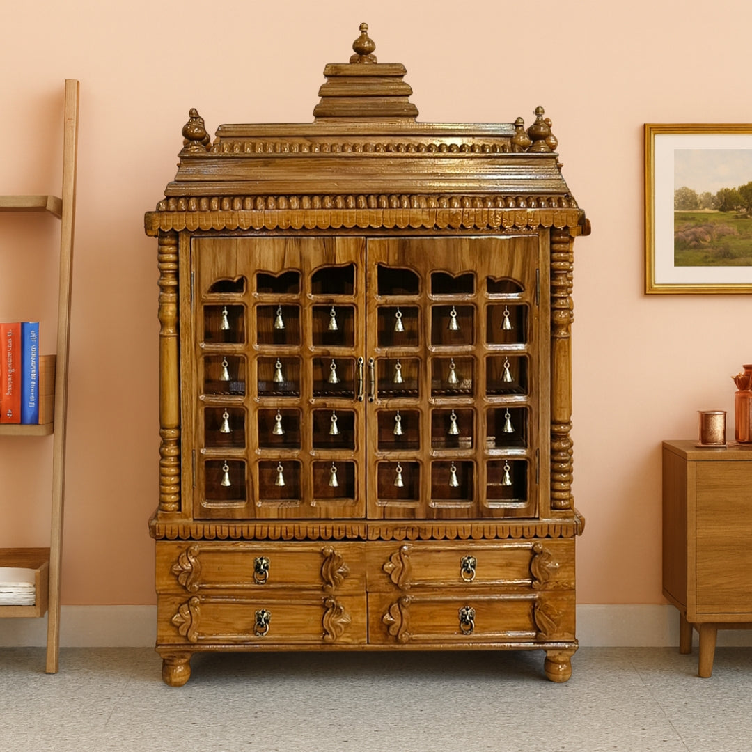 lifestyle view of Vibhuti Teak Wood Mandap (Teak)