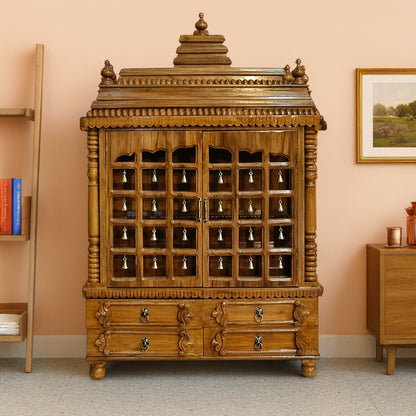lifestyle view of Vibhuti Teak Wood Mandap (Teak)