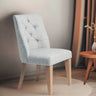 Astra Teak Wood Dining Chair (Light Grey)