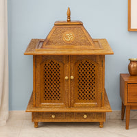 lifestyle view  of Giridhari Teak Wood Mandir (Teak) 