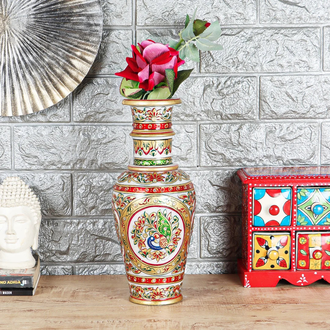 Alekrov Handpainted Marble Pot lifestyle view