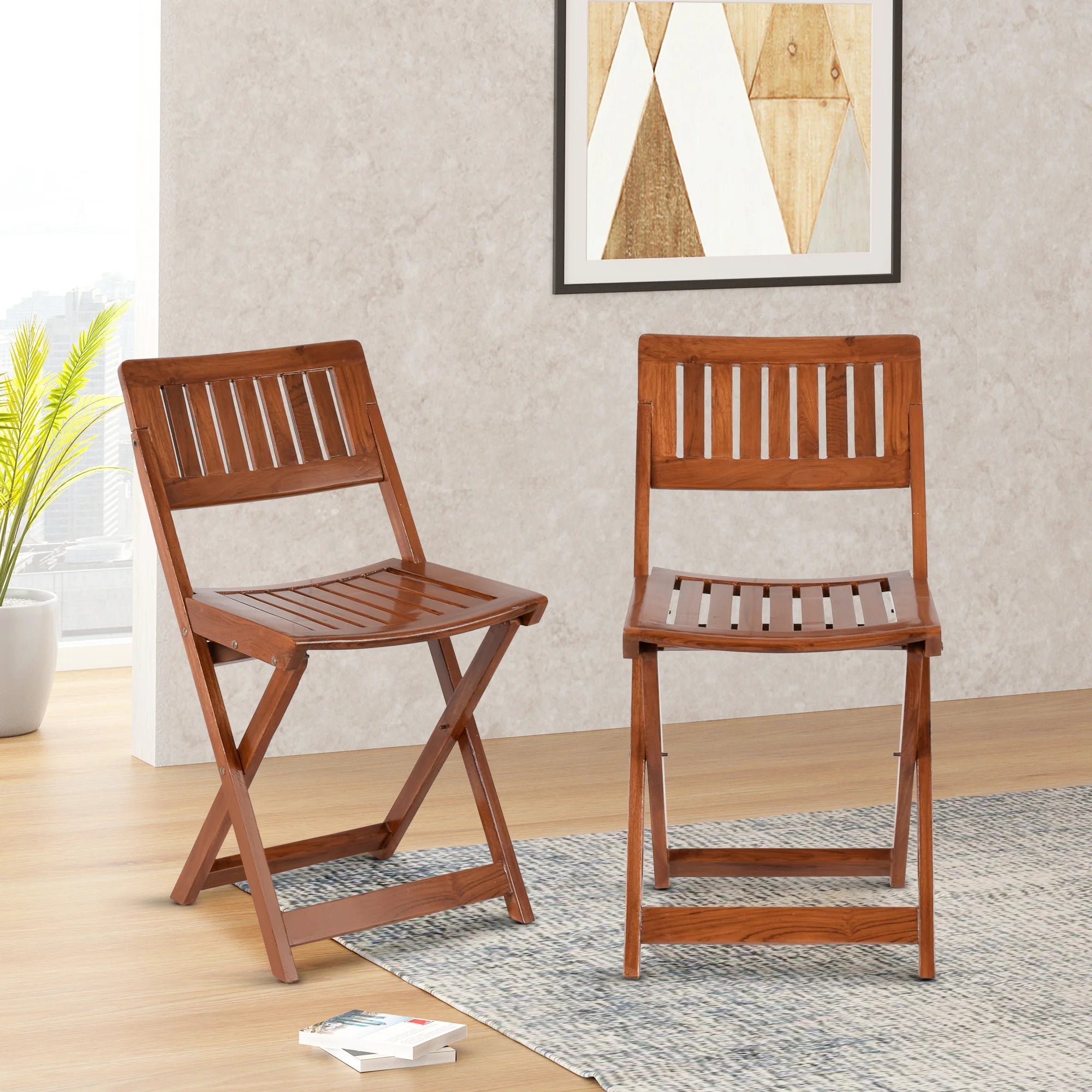 Flecto Solid Wood Living Room Chair lifestyle view