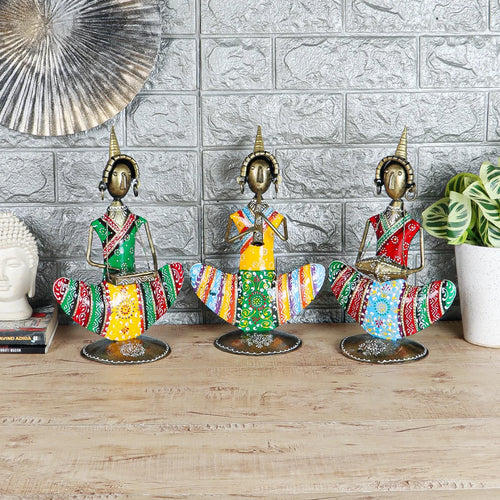 Toine Handpainted Metal Art (Set of 3)