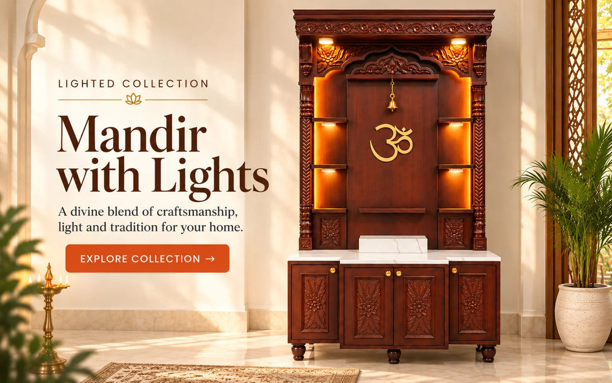 Mandir with Lights