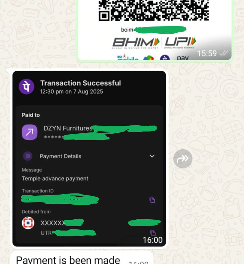 payment screenshot