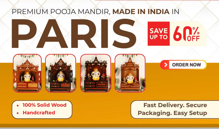 pooja Mandir for Home in Paris 