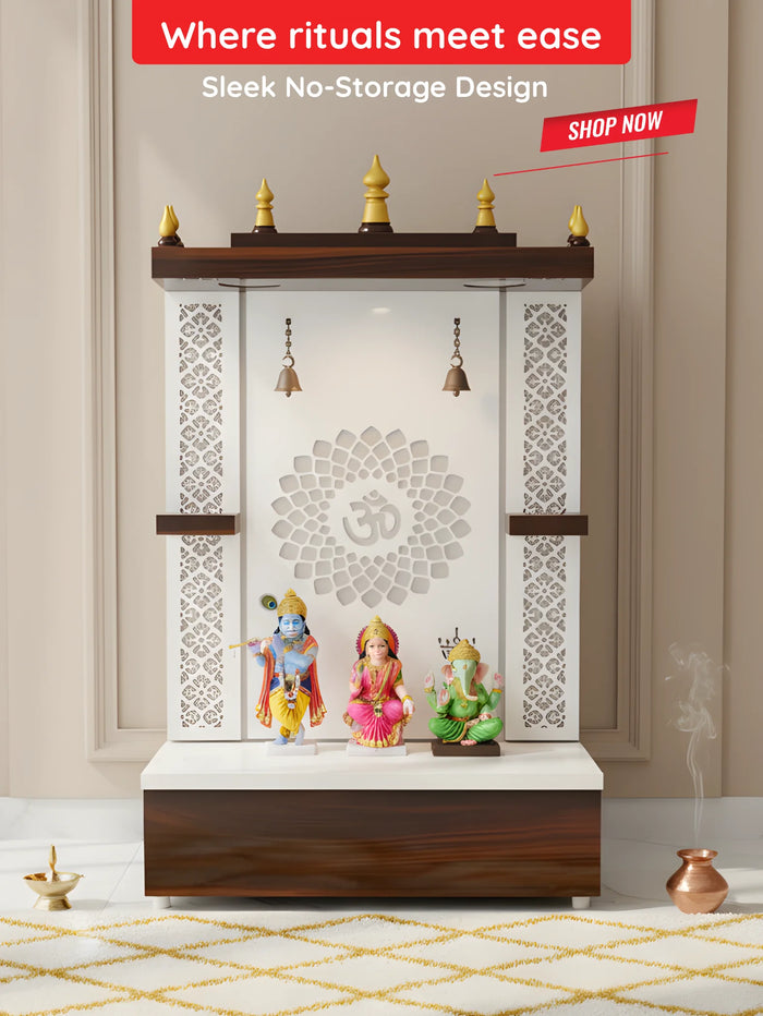 Pooja mandir — without storage