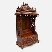 side angle of Ishanika Teak Wood Mandap (Teak) 