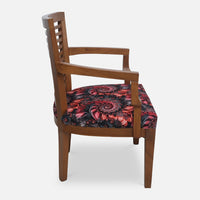 Aanya Teak Wood Arm Chairs (Teak)side view 