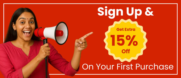 sign up banner 15% discount 