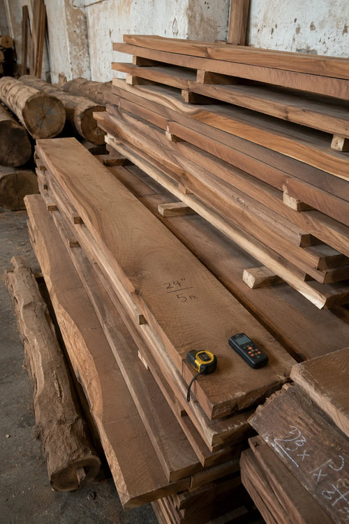 teakwood logs