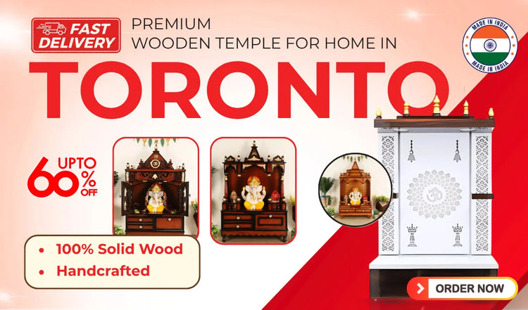 teakwood Pooja Mandir for Home in Toronto 