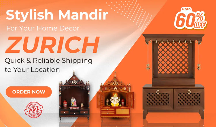 teakwood  Pooja Mandir for Home in Zurich