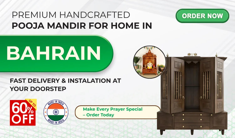teakwood pooja Mandir for Home in Bahrain