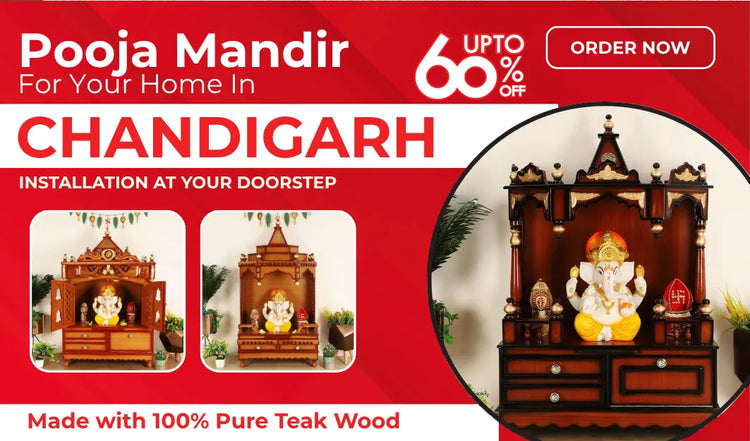 teakwood pooja Mandir for Home in Chandigarh