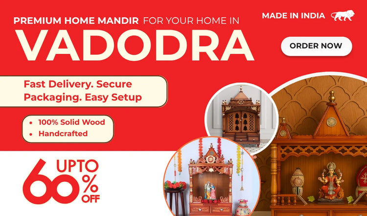 teakwood pooja Mandir for Home in Vadodara