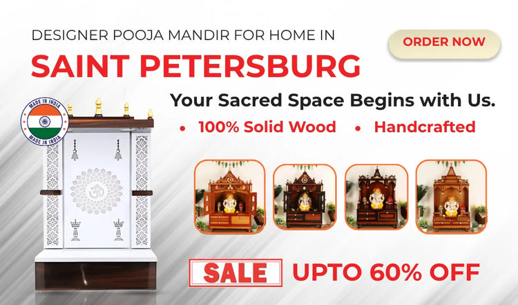 teakwood pooja Mandir for Home in Saint Petersburg