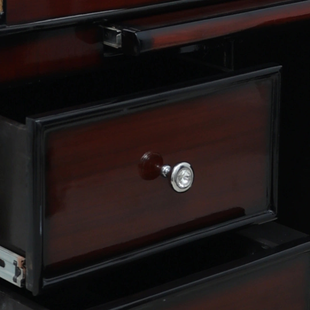 Prarthika Teak Wood Mandap (Brown)