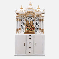 Sudhakar Teak Wood Mandap (White Gold)