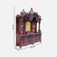 Omya Teak Wood Mandap (Cherry)