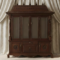 Satyarath Teak Wood Mandap (Brown)