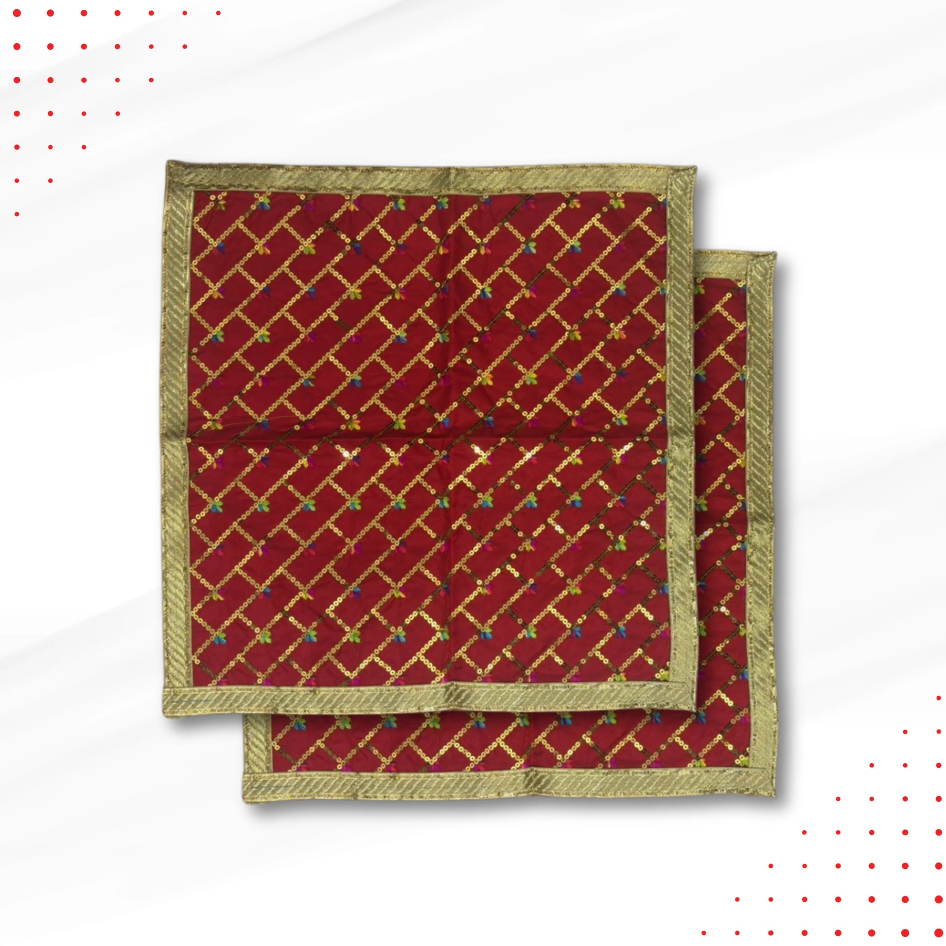  top view Red Designer Pooja Aasan 