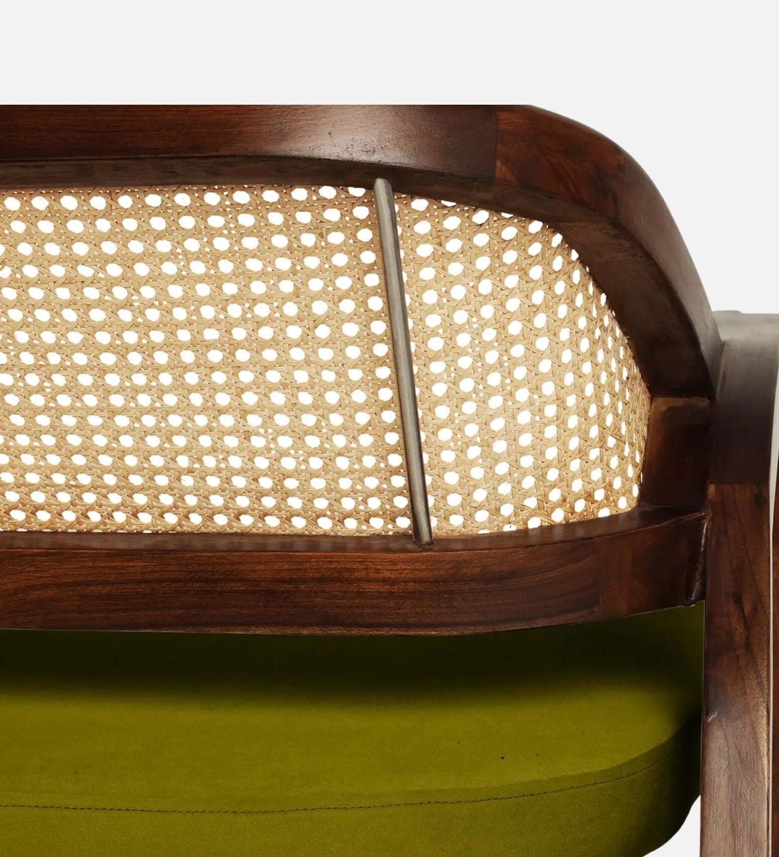 zoom image of Arbor Solid Wood Love Sofa (Brown Green) 