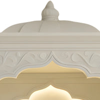 zoom view of Nityalaya Teak Wood Mandap (White)  