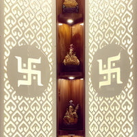 zoom image of Suvratam Teak Wood Mandap (Brown) 