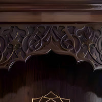 zoom veiw  of Ishvarya Teak Wood Mandap (Brown)