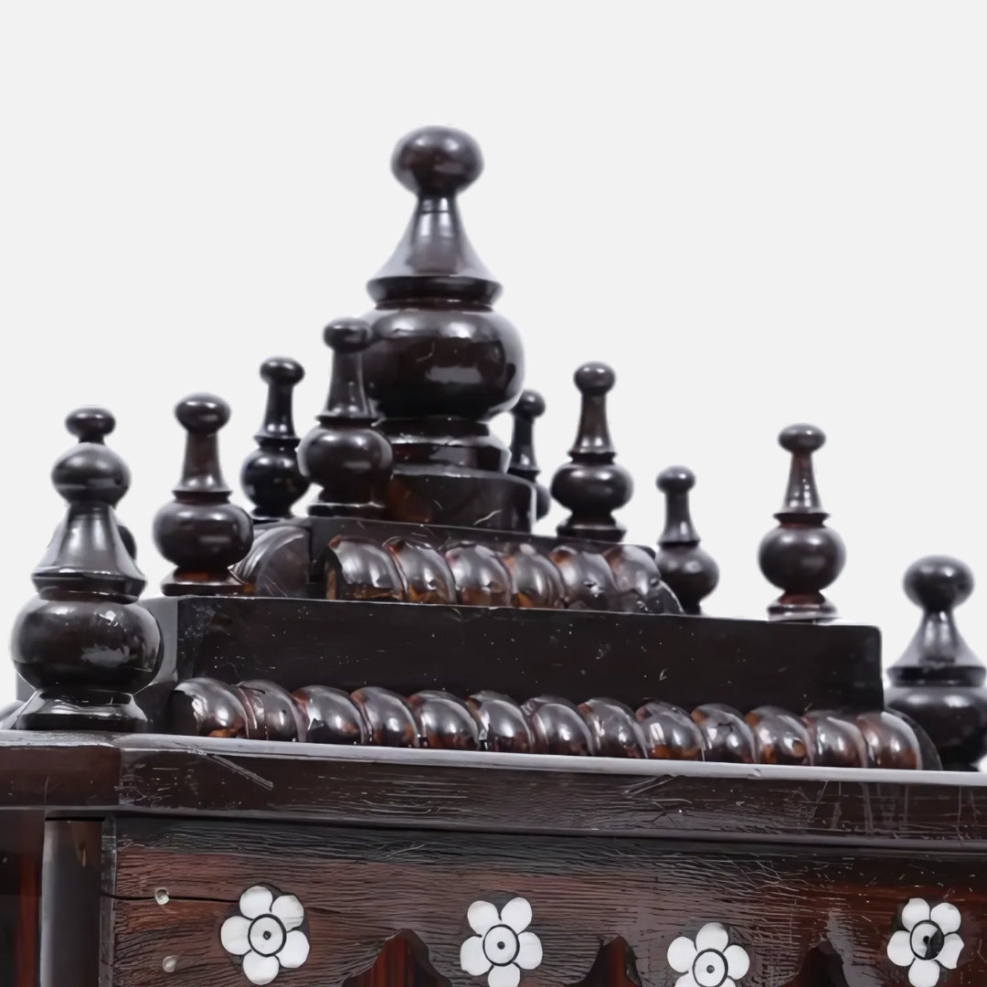 zoom view  of Arunalaya Teak Wood Mandir (Brown) 