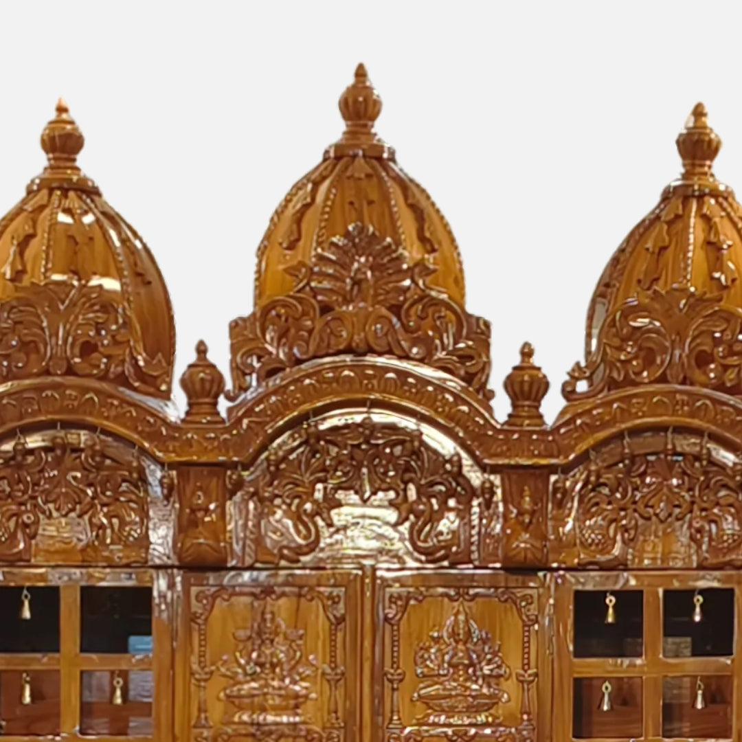 zoom view of Deepmala Teak Wood Mandap (Teak) 