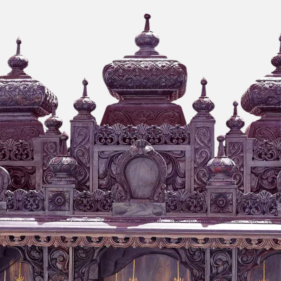 zoom view of Haridarshan Teak Wood Mandap (Wenge)