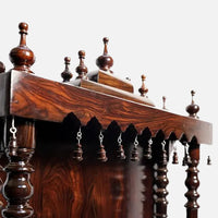 zoom view  of Ratnalekha Teak Wood Mandir (Brown) 