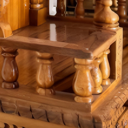 zoom  view of Suchetana Teak Wood Mandir (Teak) 