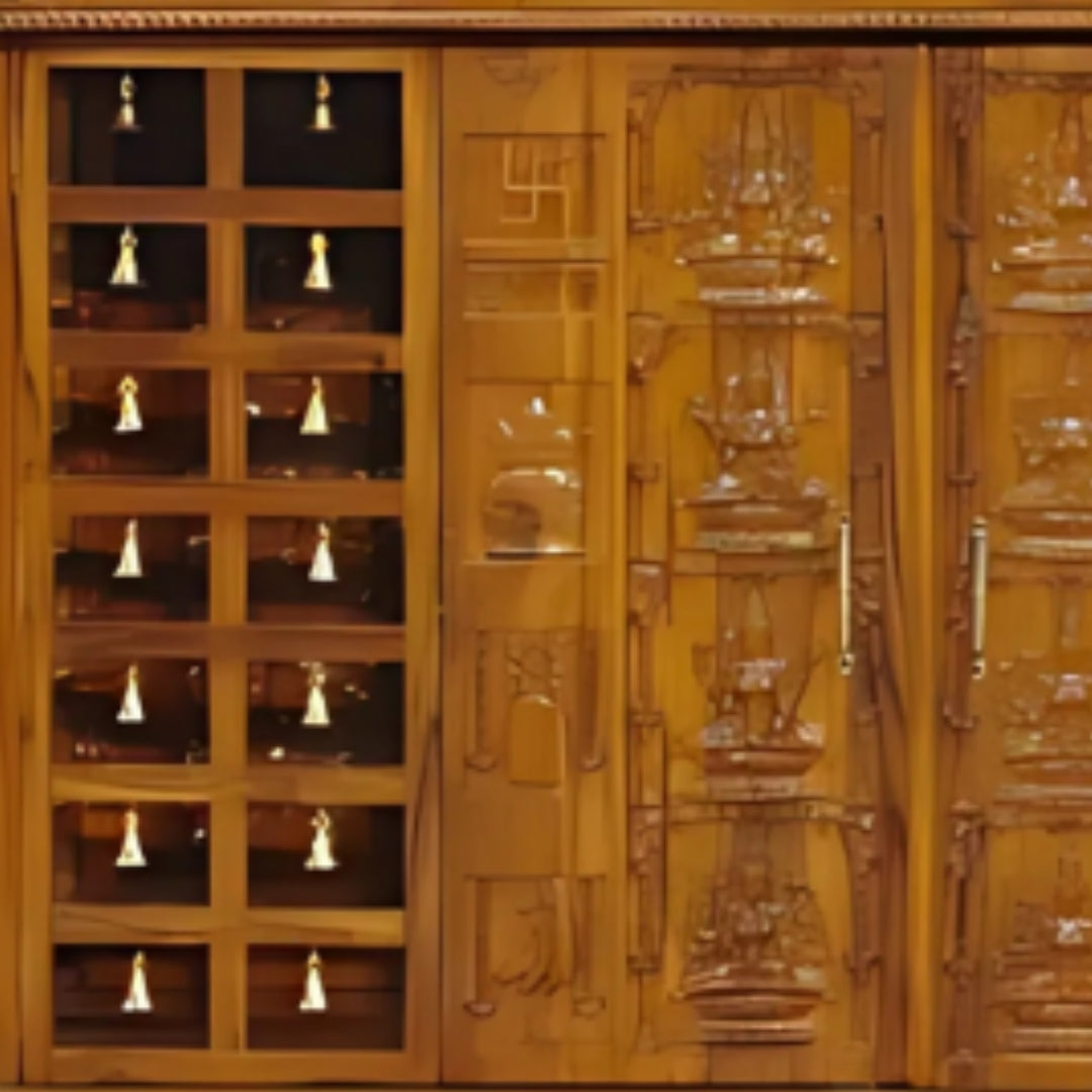 zoom view of Vaikuntha Vedi Teak Wood Mandap Teak