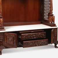 zoom view of Yashasvi Teak Wood Mandap (Brown) 